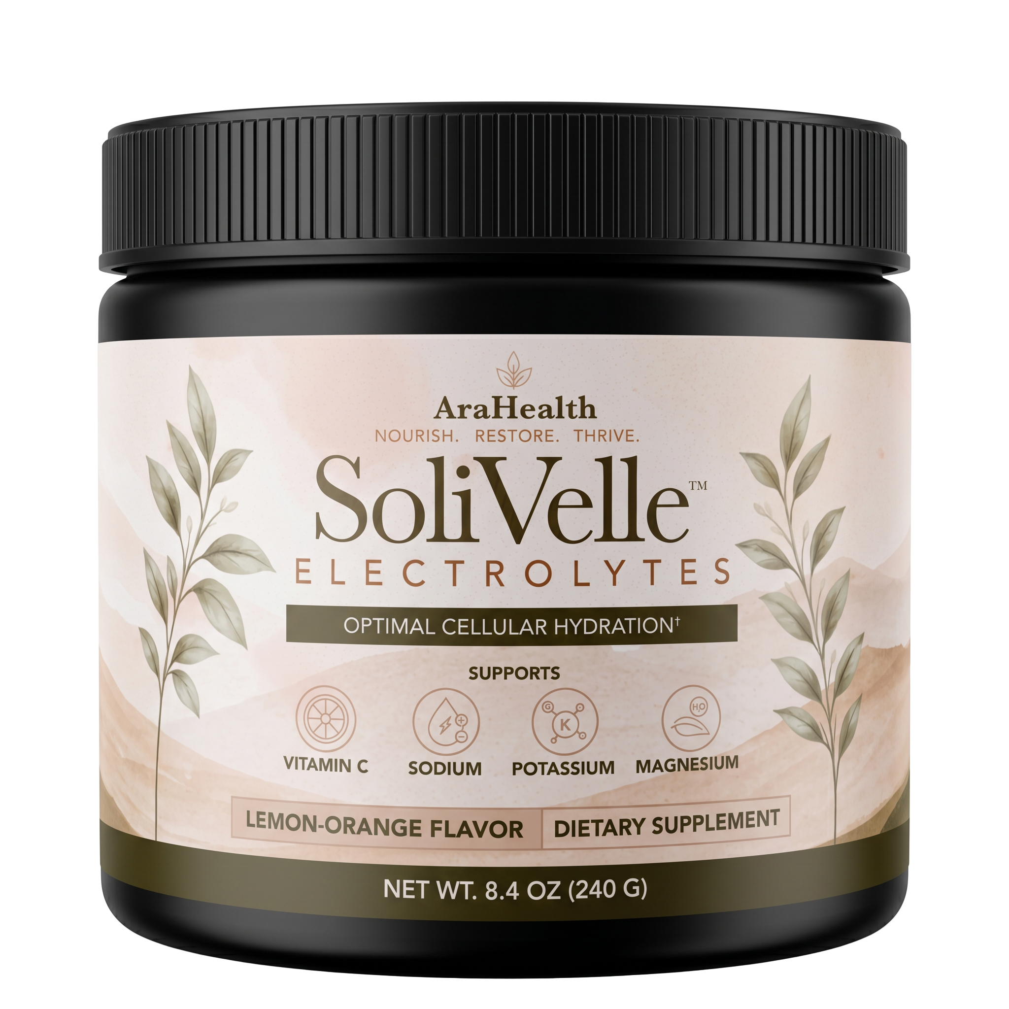 SoliVelle Electrolytes jar